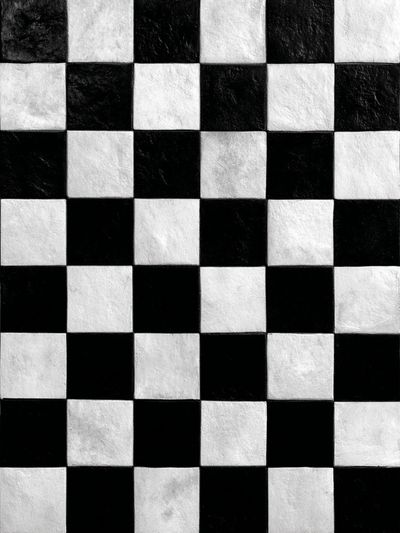Black and White Checkerboard Poster. poster