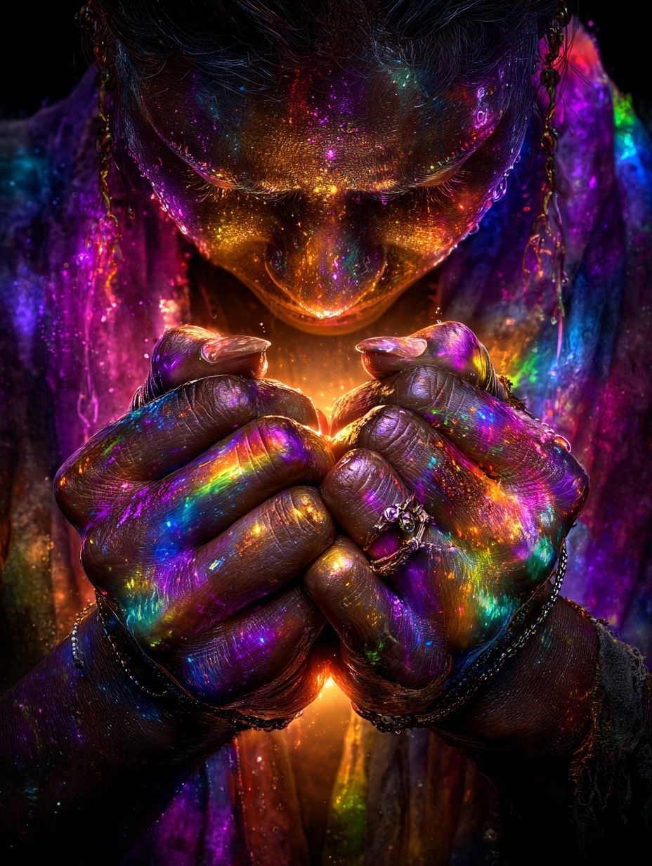Cosmic Hands — Fine Art Print. poster detail