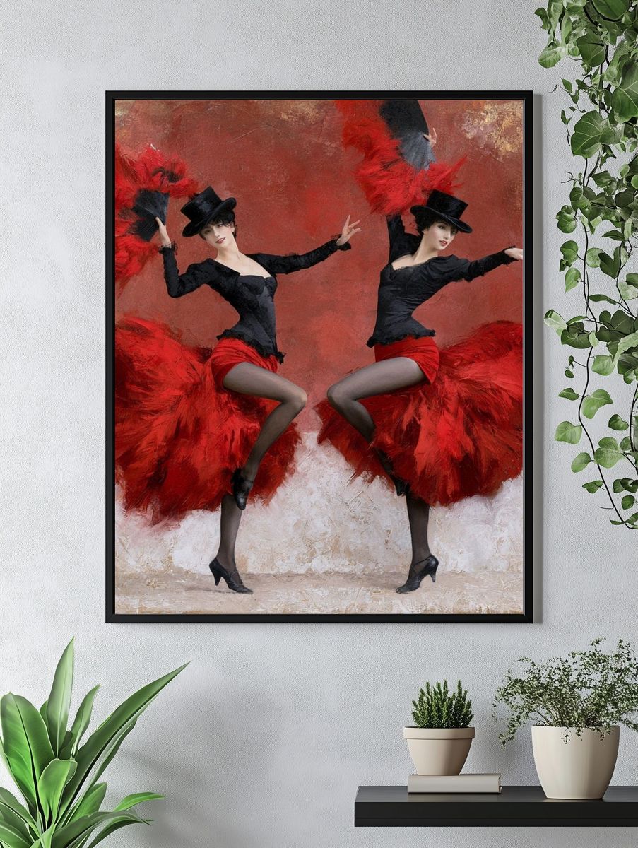 Cabaret Dancers Fine-Art Poster. — room view 4