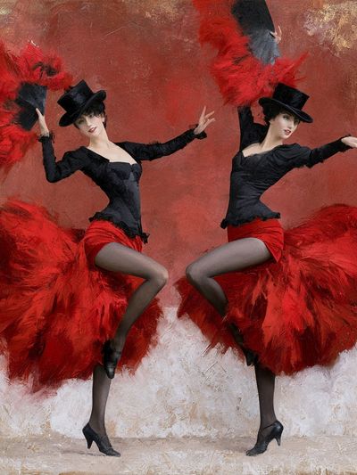 Cabaret Dancers Fine-Art Poster. poster