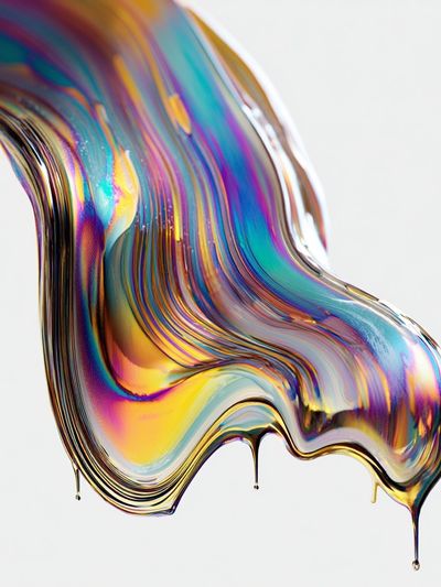 Colorful Abstract Fluid Art Poster. poster print