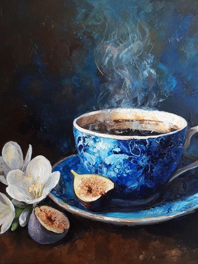 Coffee and Figs — Fine Art Print. poster