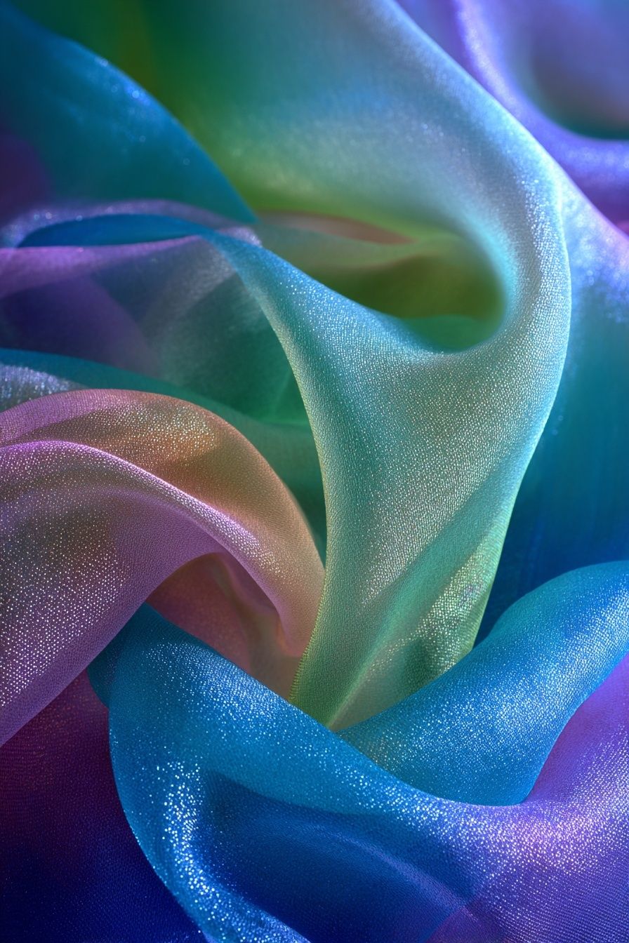 Colorful Silk Fabric Abstract Poster. poster — abstract art