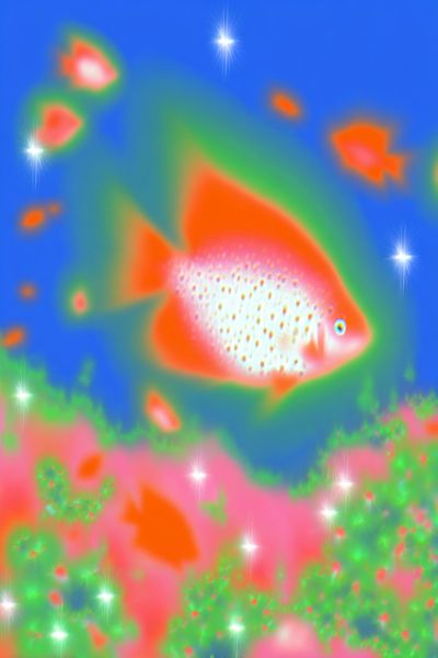 Colorful Fish Abstract Poster. poster