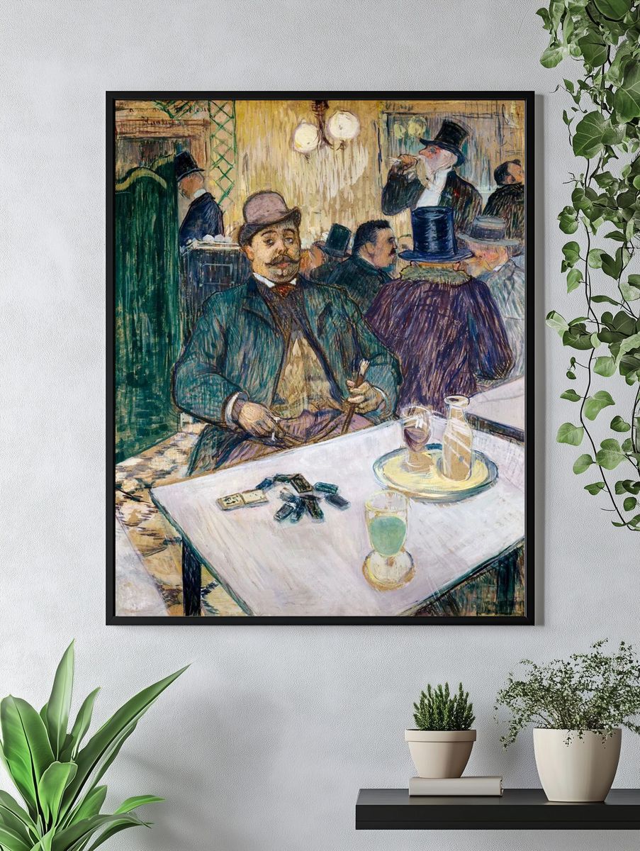 Cafe Scene — Fine Art Print. — room view 4