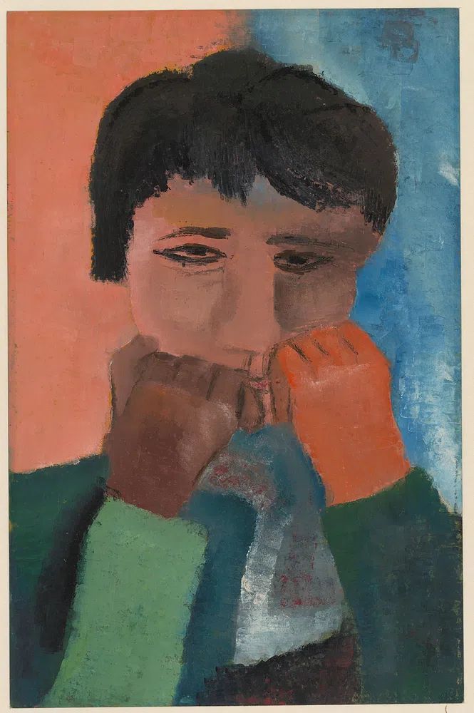 Contemplative Figure — Fine Art Print. poster detail