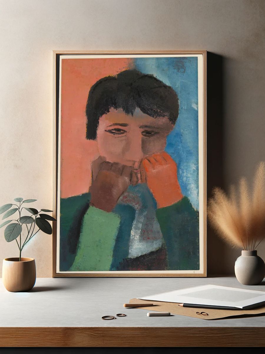 Contemplative Figure — Fine Art Print. — room view 2