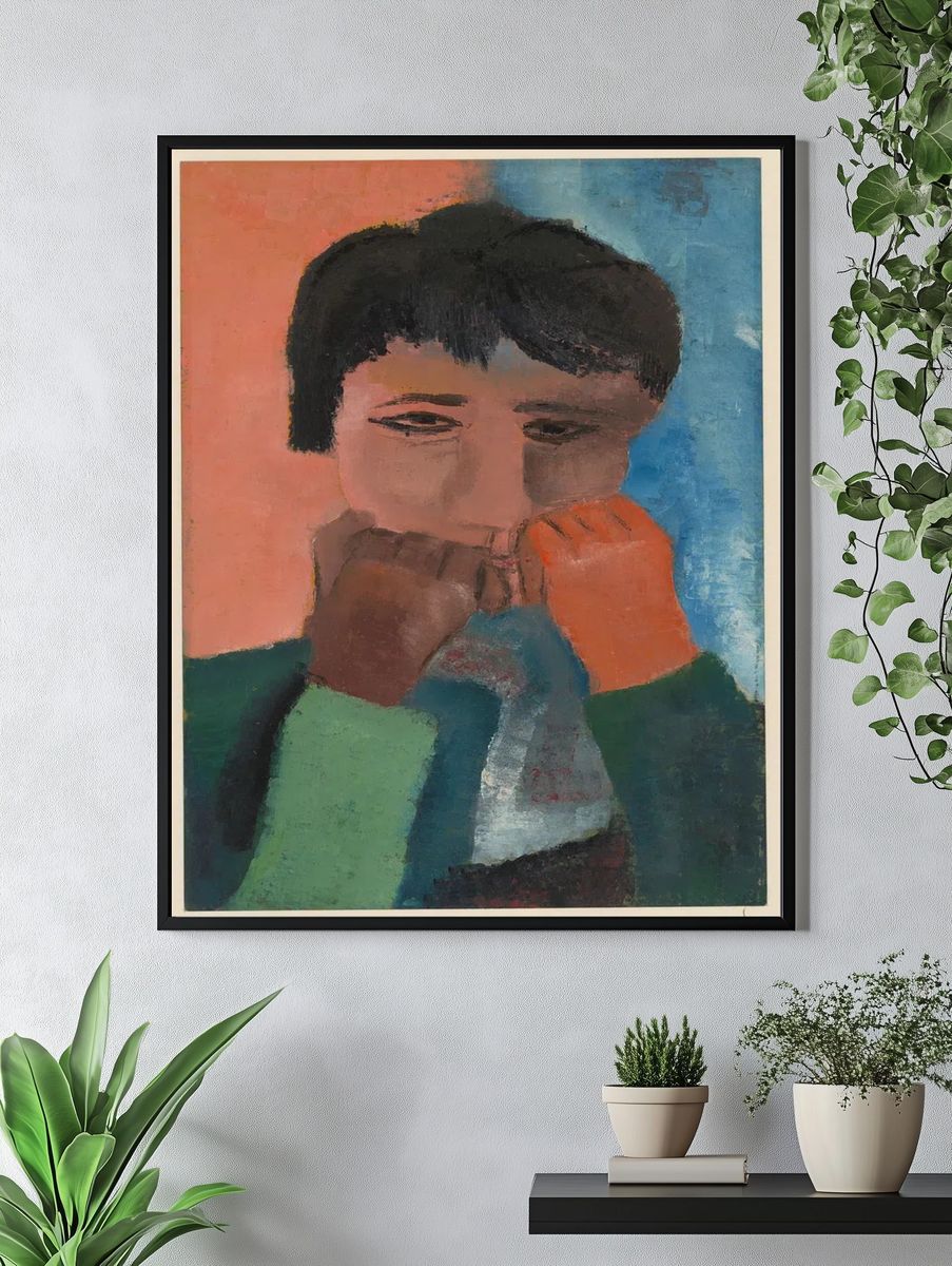 Contemplative Figure — Fine Art Print. — room view 4