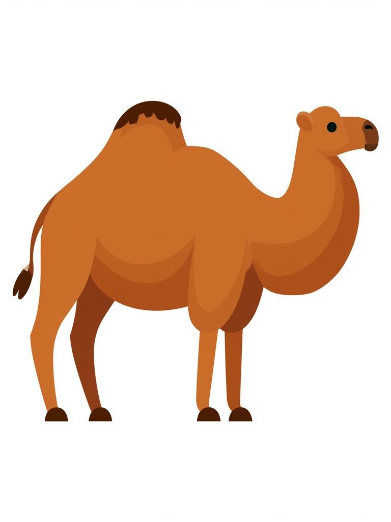 Camel Illustration Poster. poster detail