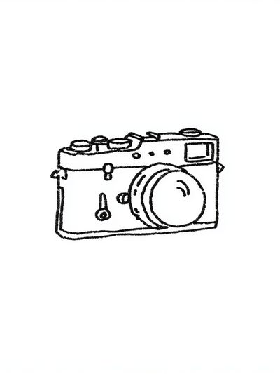 Camera Line-Art Poster. poster print