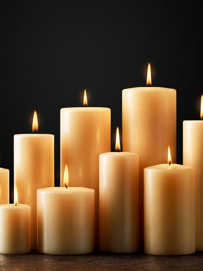 Lit Candle Still Life Poster.