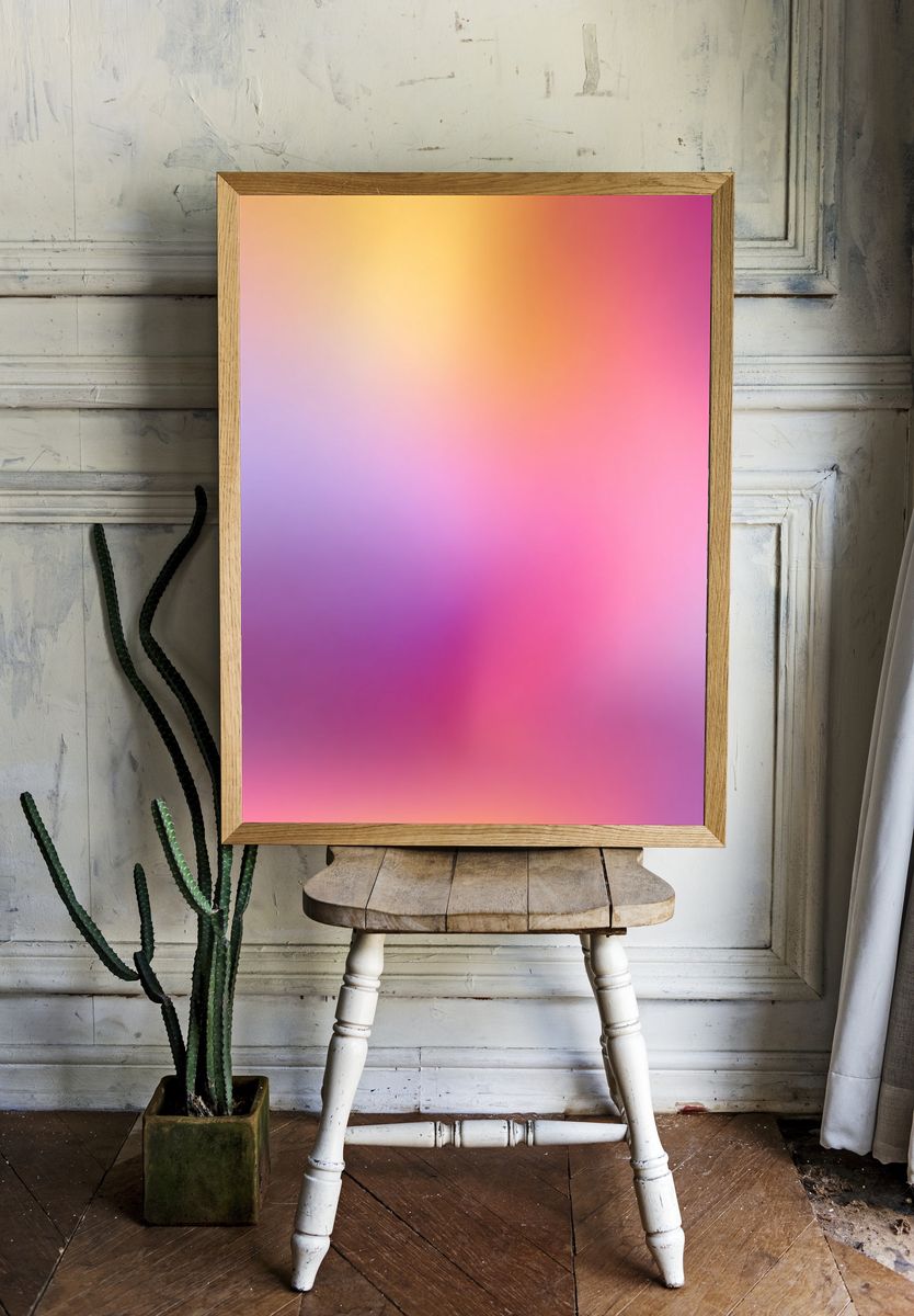 Colorful Abstract Poster. — room view 1