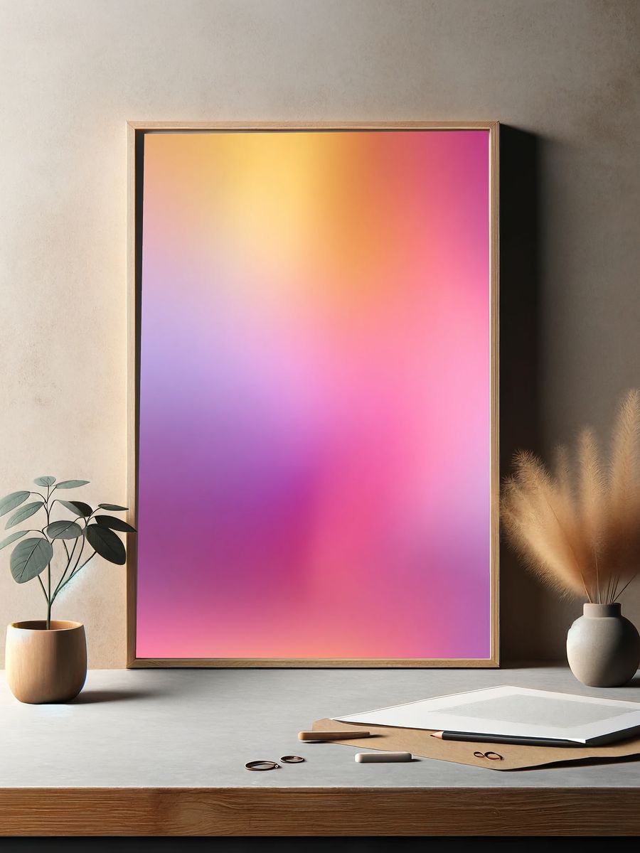 Colorful Abstract Poster. — room view 2