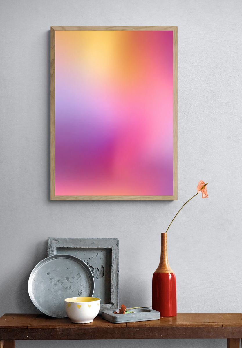 Colorful Abstract Poster. — room view 3