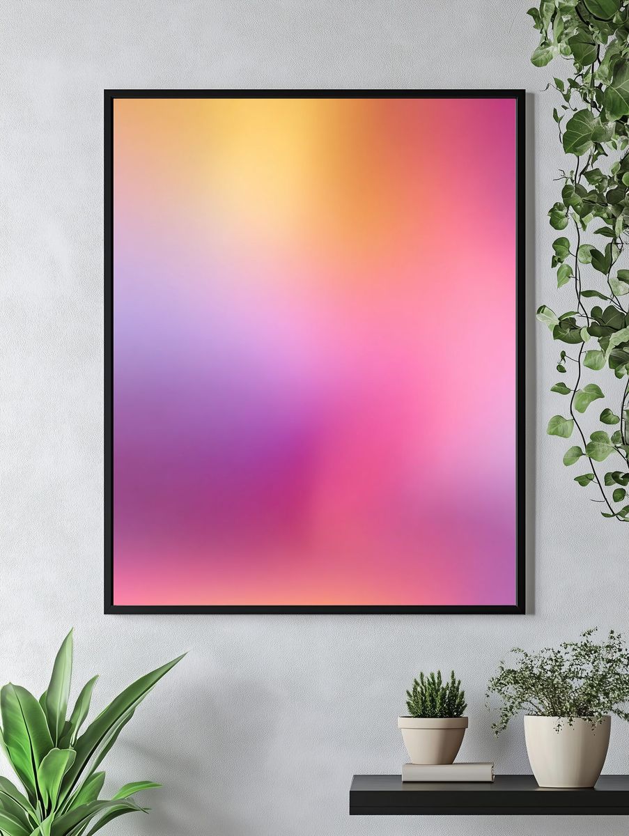 Colorful Abstract Poster. — room view 4