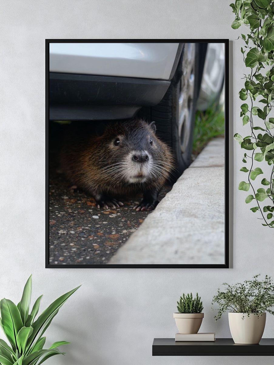 Curious Capybara — Animal Photography Print. — room view 4
