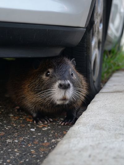 Curious Capybara — Animal Photography Print. poster
