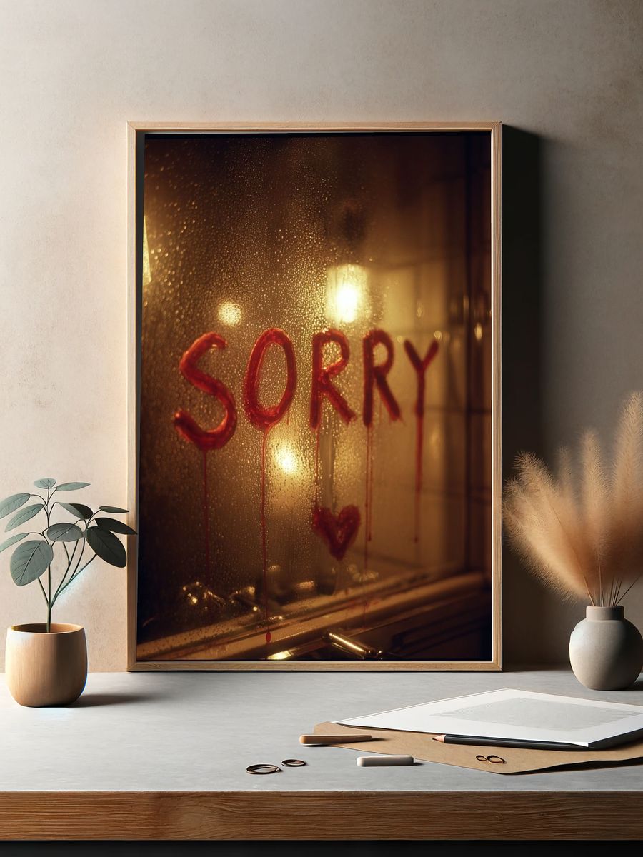 Sorry — Conceptual Art Print. — room view 2