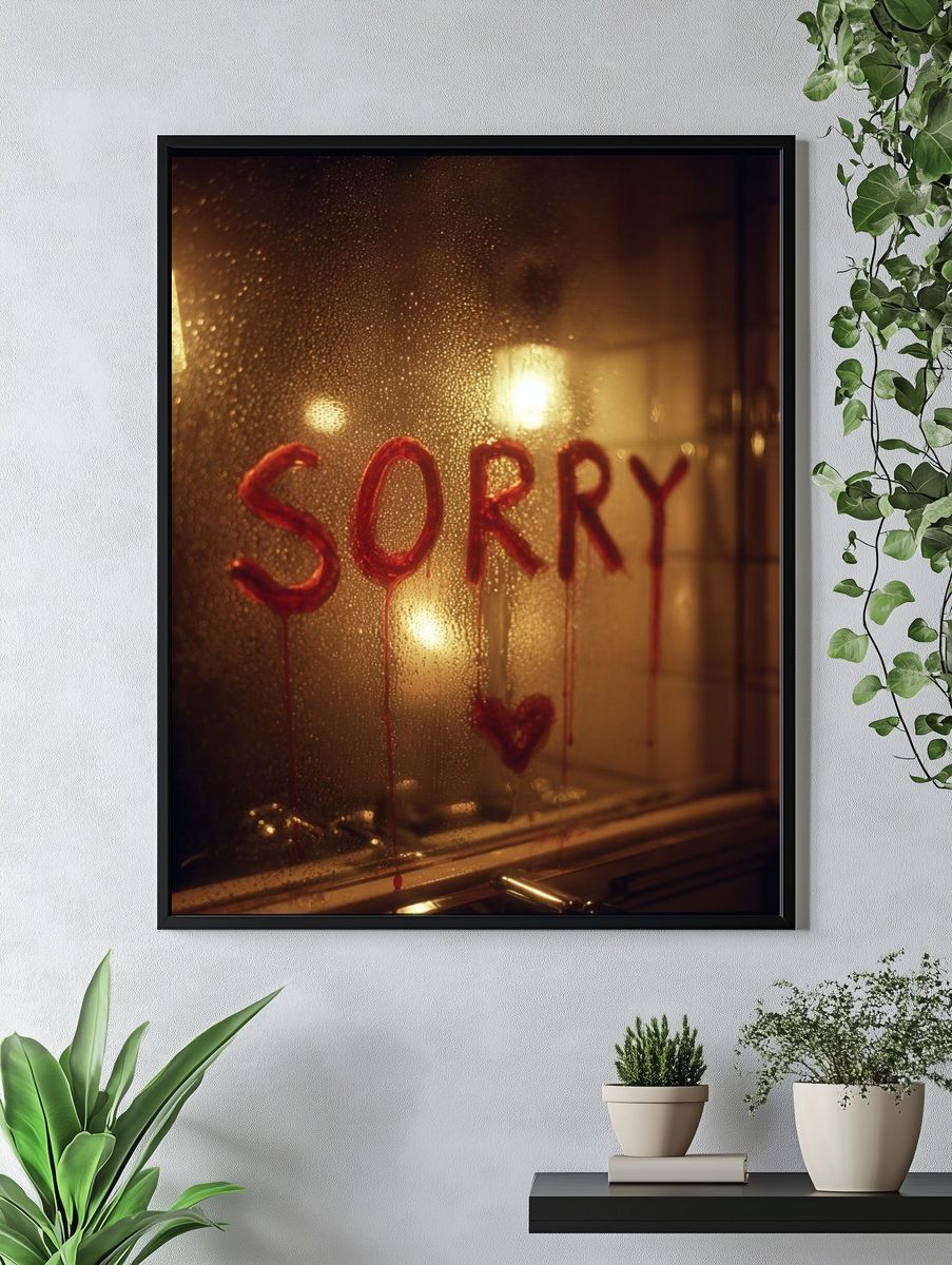 Sorry — Conceptual Art Print. — room view 4