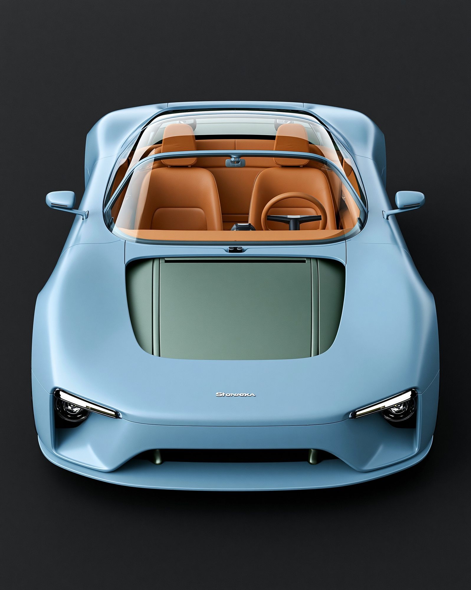 Blue Concept Car Photography Poster. poster — photography art