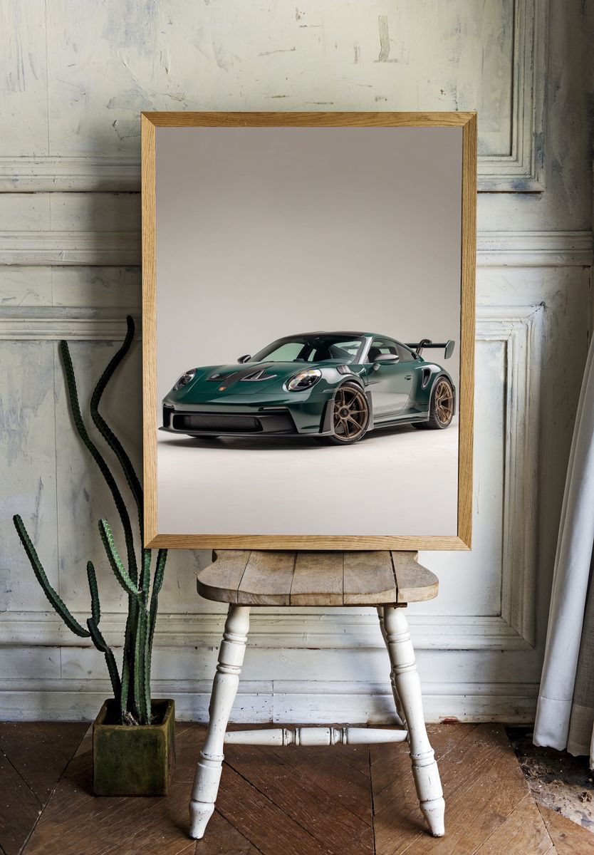 Porsche 911 GT3 RS Photography Poster. — room view 1