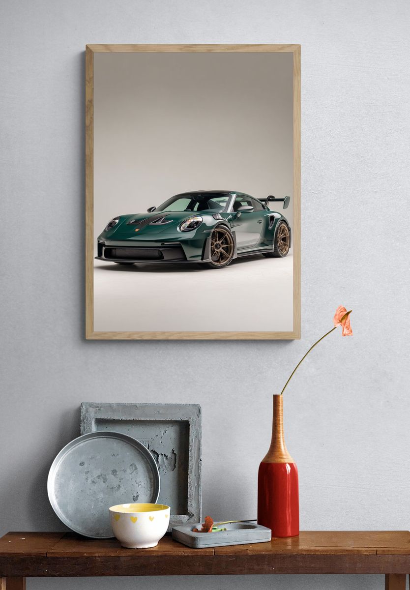 Porsche 911 GT3 RS Photography Poster. — room view 3