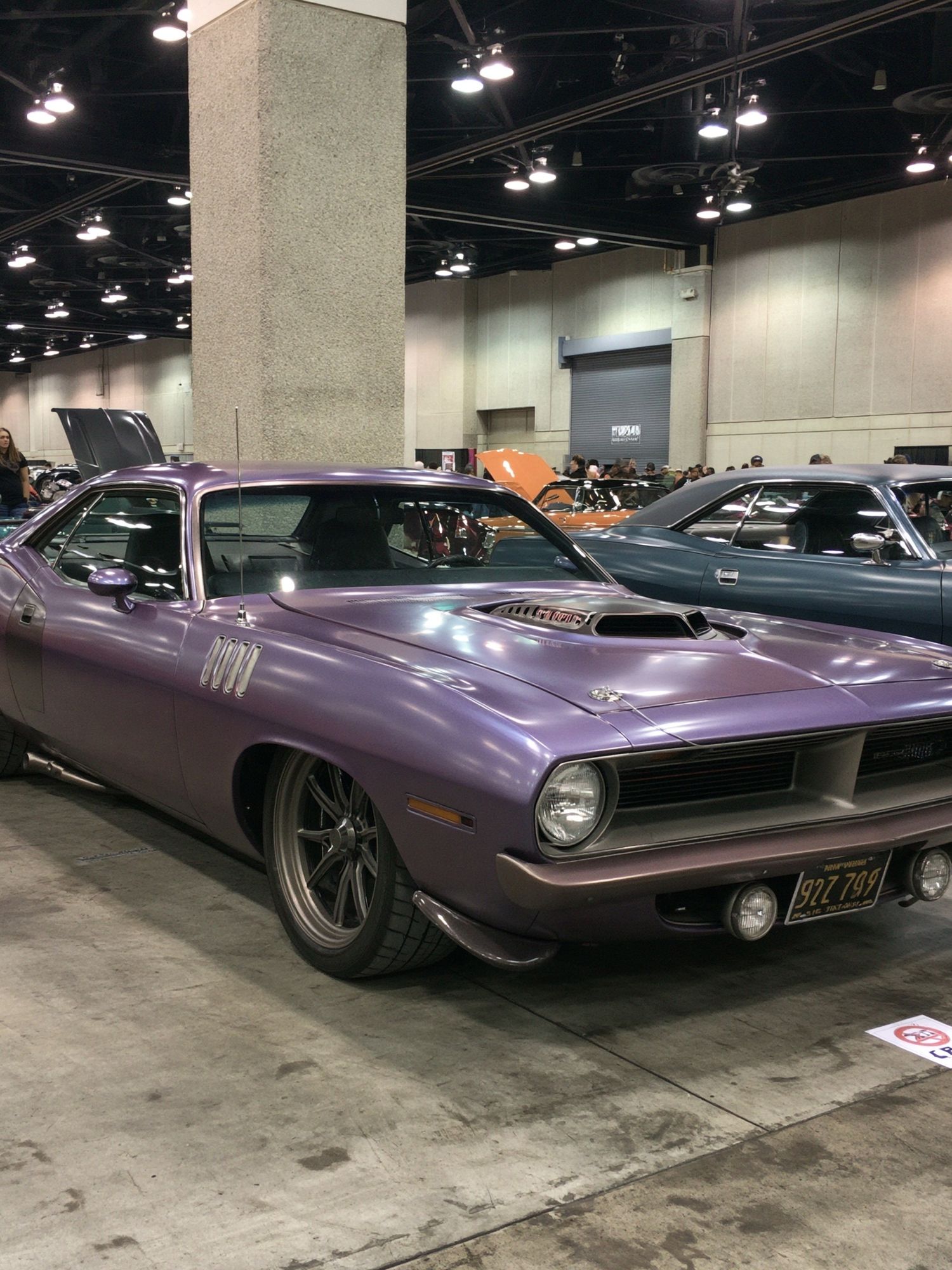 Purple Muscle Car Show Poster. poster — photography art
