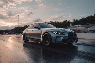 BMW M3 Drag Strip Photography Poster. poster print
