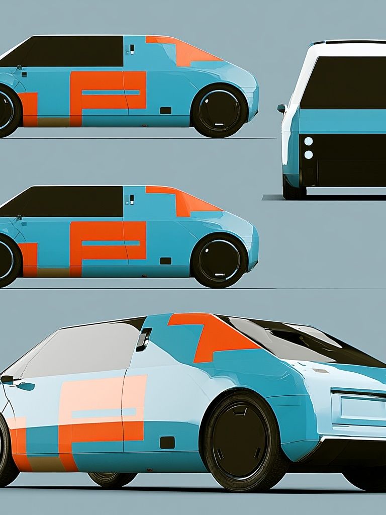 Futuristic Concept Car Photography Poster. poster — photography art