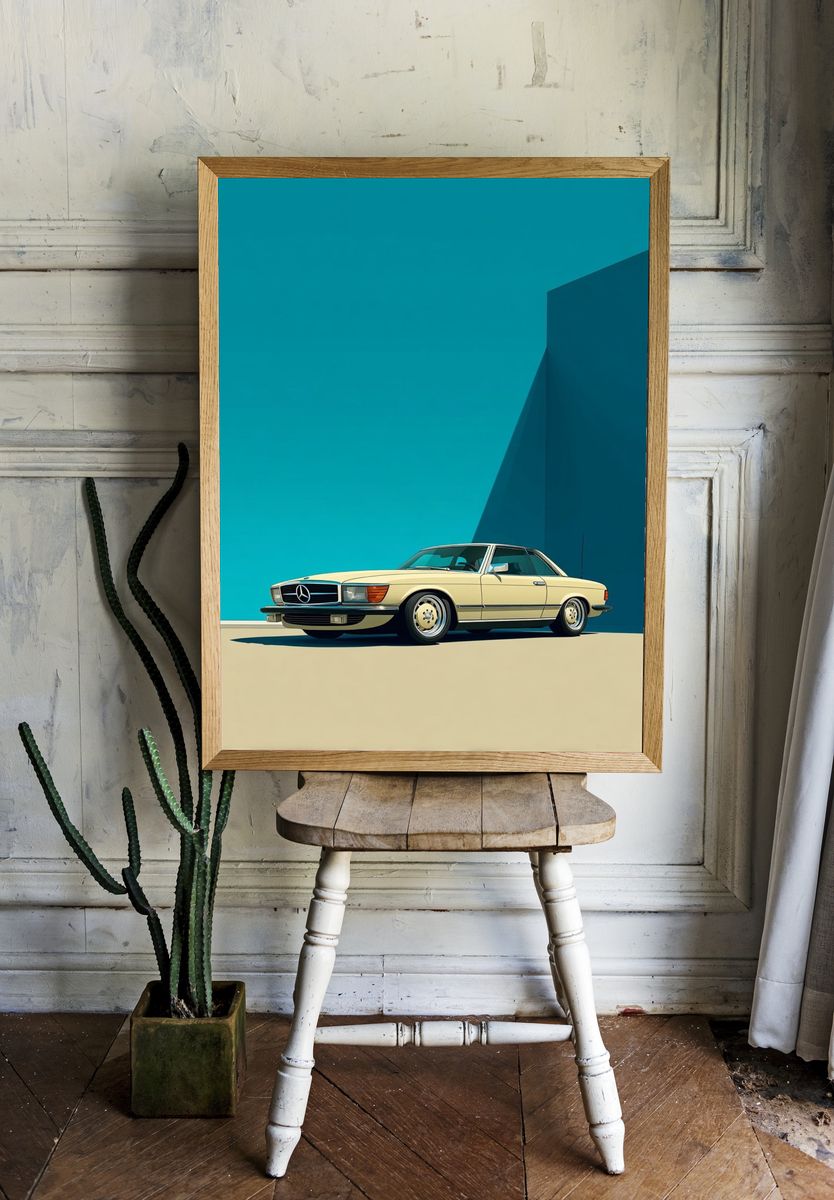 Classic Mercedes-Benz Car — Vintage Print room preview