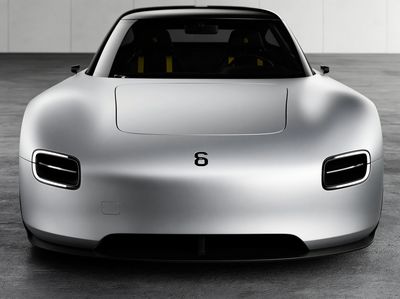 Minimalist Electric Sports Car Poster. poster