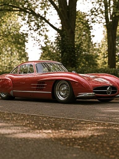 Red Classic Sports Car Photography Poster. poster detail