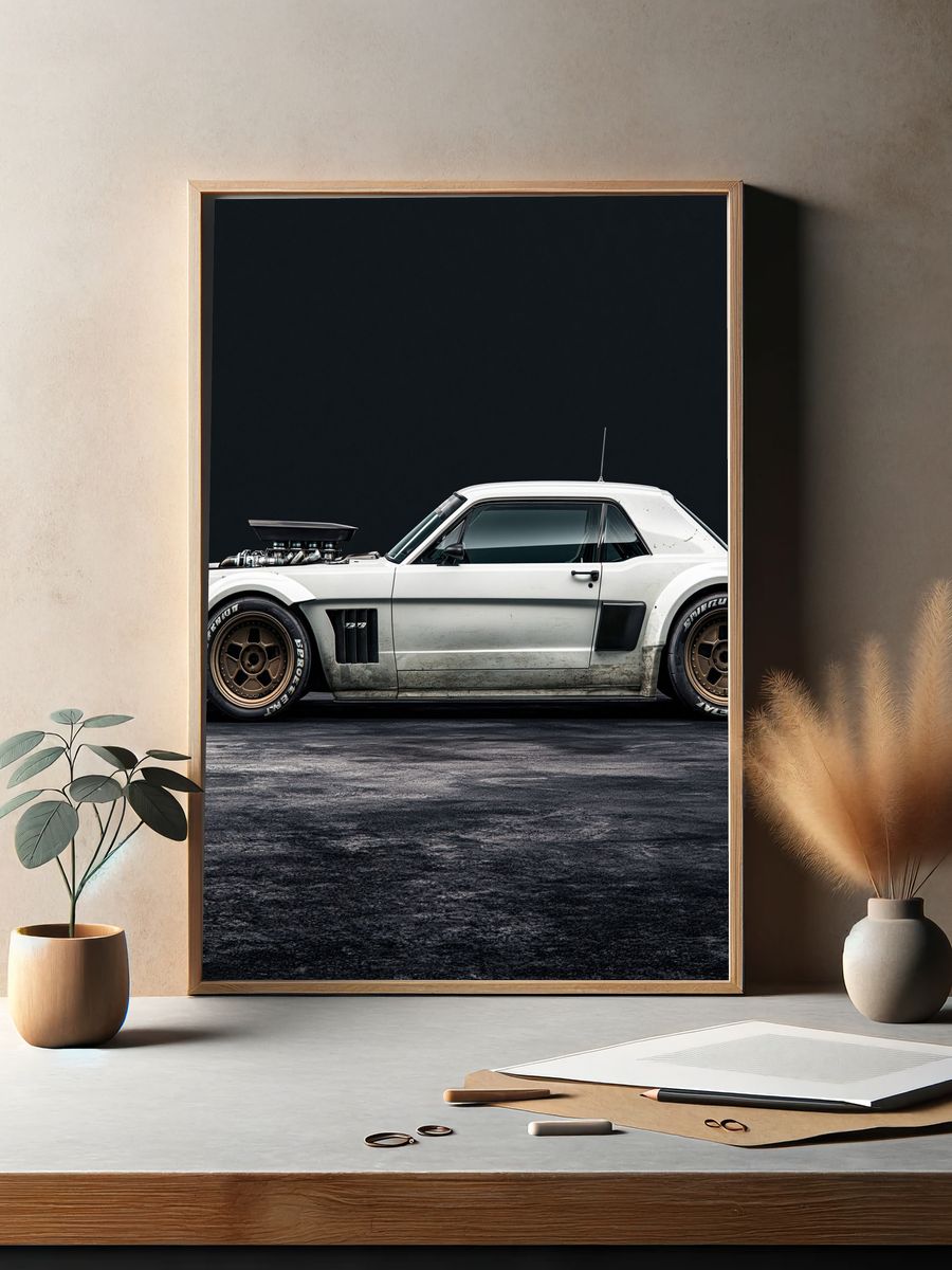 Classic Muscle Car Photography Poster. — room view 2