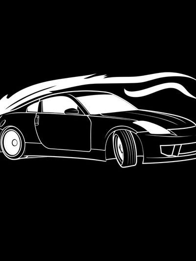 Drifting Sports Car Illustration Poster. poster