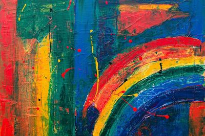 Colorful Abstract Rainbow Poster. poster print