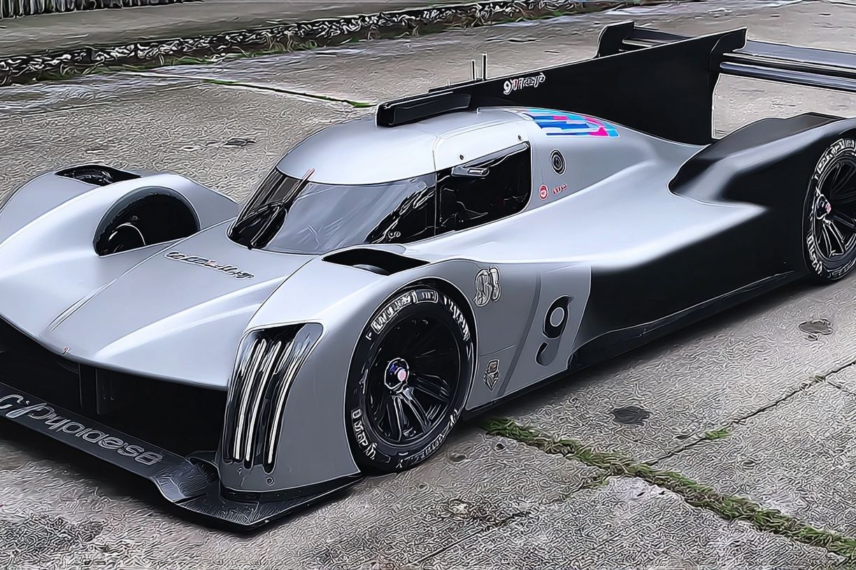 Prototype Race Car Photography Poster. poster detail