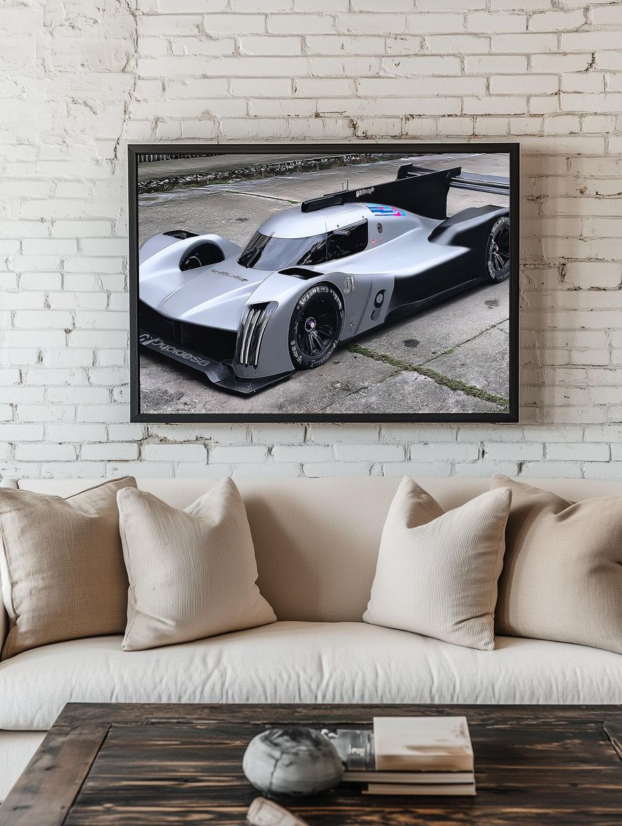 Prototype Race Car Photography Poster. — room view 1