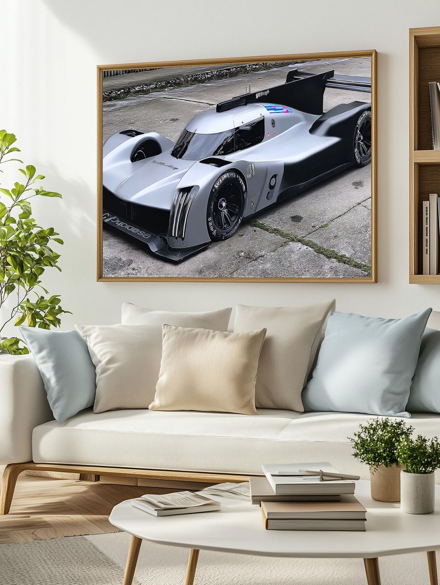 Prototype Race Car Photography Poster. — room view 2