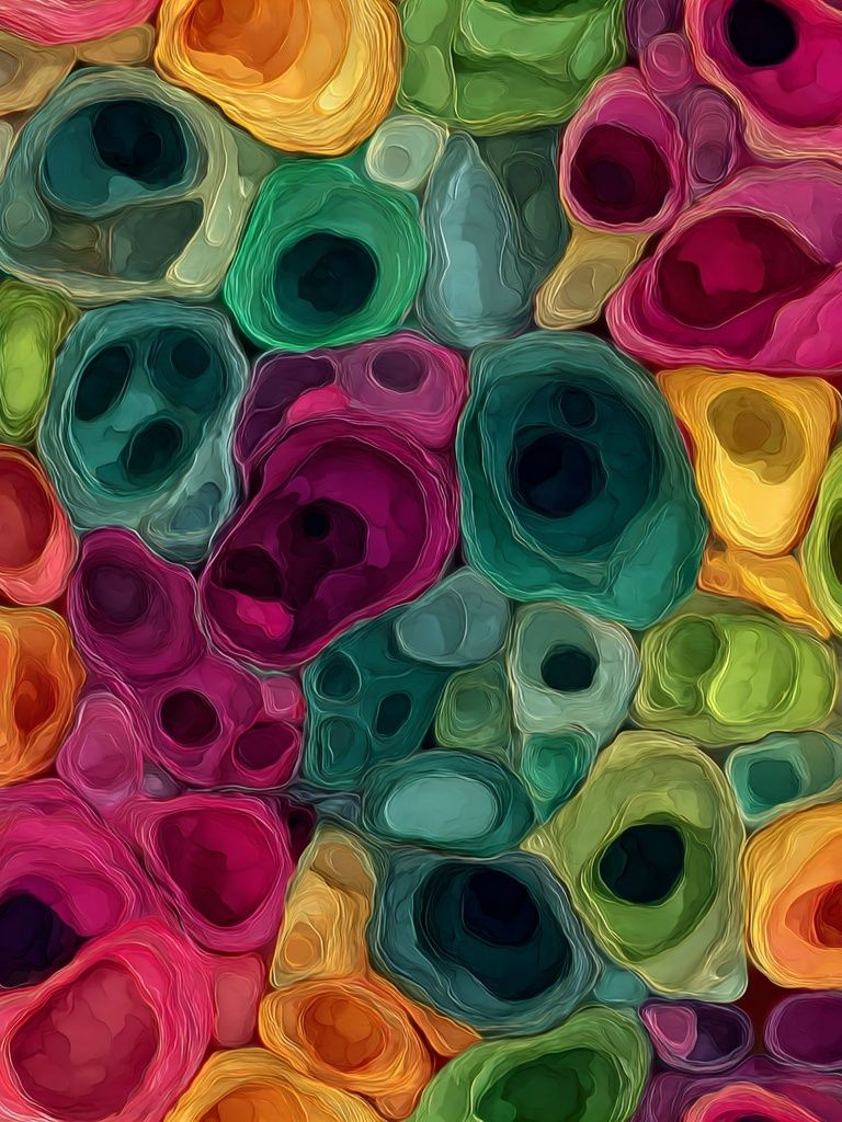 Colorful Abstract Shapes Poster. poster detail