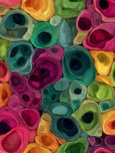 Colorful Abstract Shapes Poster. poster