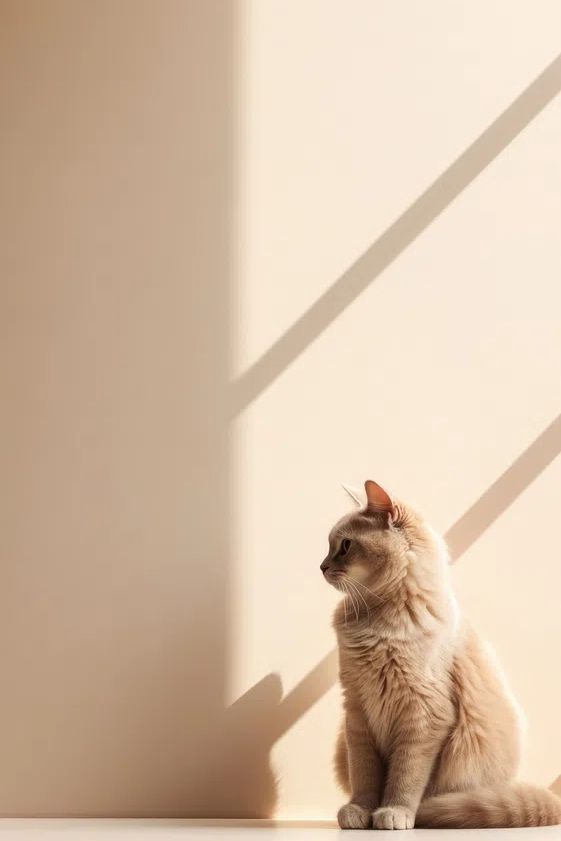 Cat in Sunlight — Photography Print. poster — animals art