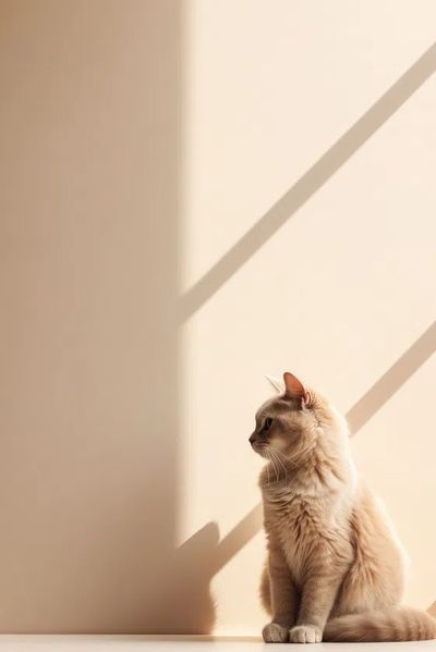 Cat in Sunlight — Photography Print. poster