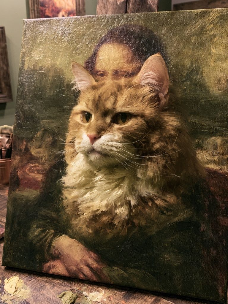Cat Portrait Fine-Art Poster. poster detail