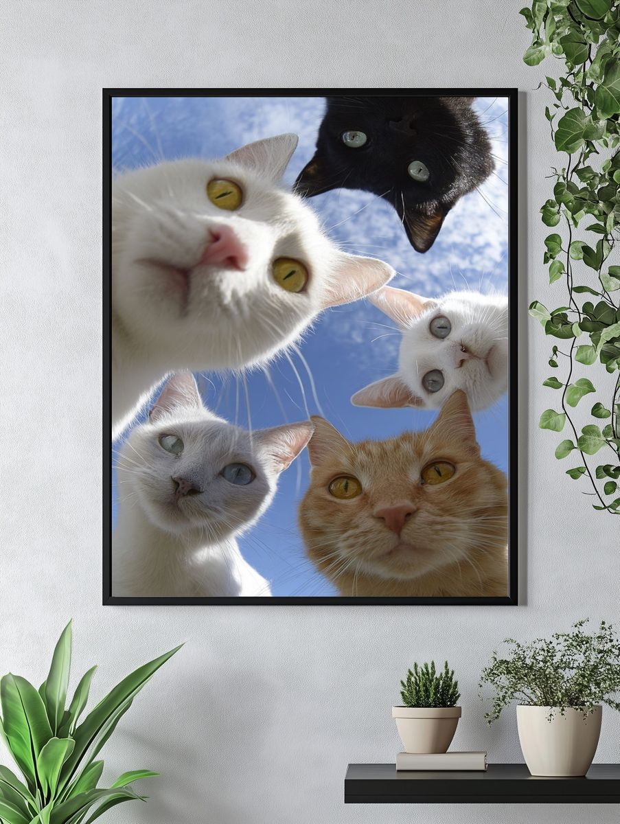 Curious Cats Photography Poster. — room view 4