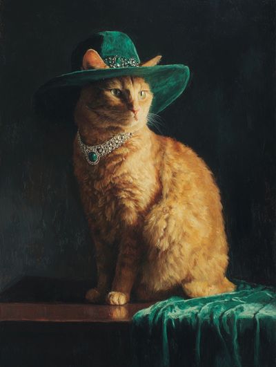 Regal Cat Portrait — Fine Art Print. poster print