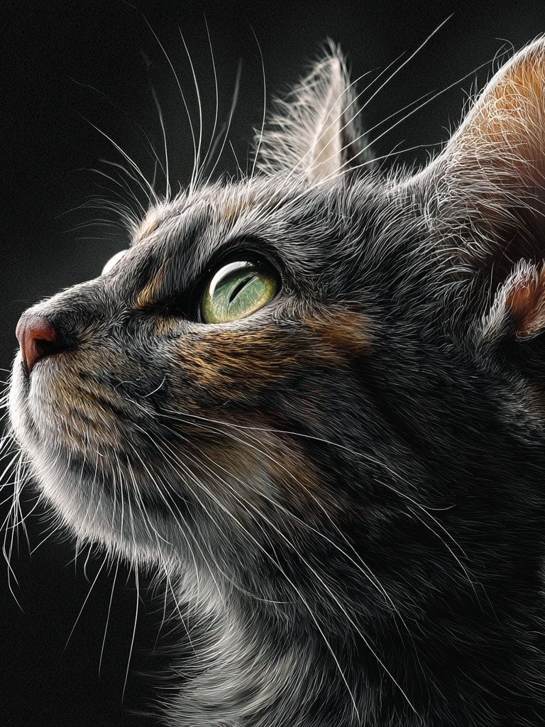 Cat Portrait Photography Poster. poster detail