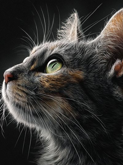 Cat Portrait Photography Poster. poster print
