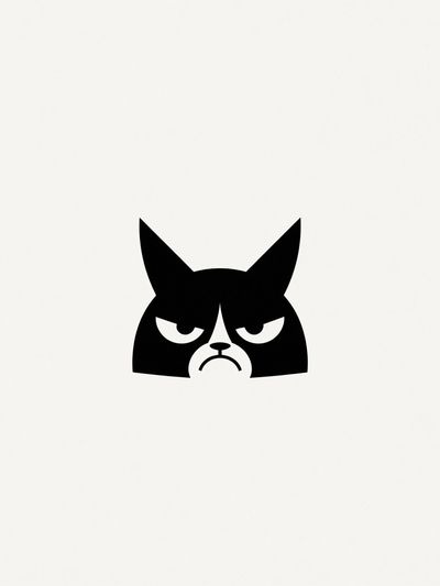 Grumpy Cat Minimalist Poster. poster