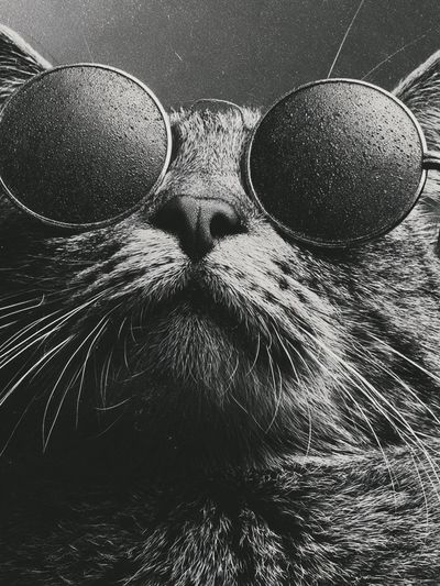 Cool Cat Portrait Photography Poster.