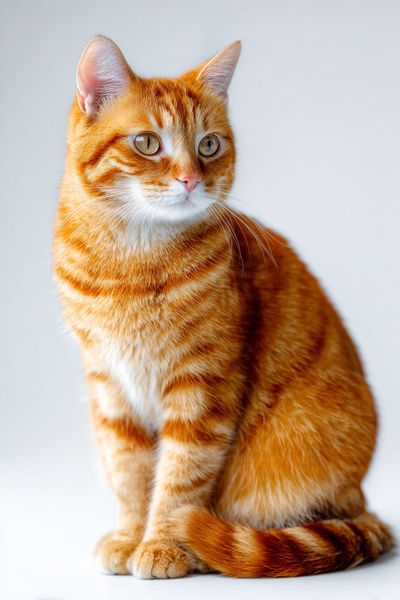 Orange Tabby Cat Portrait Poster. poster print